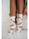 0200.260 - calza donna corta in cotone elasticizzato ecru
