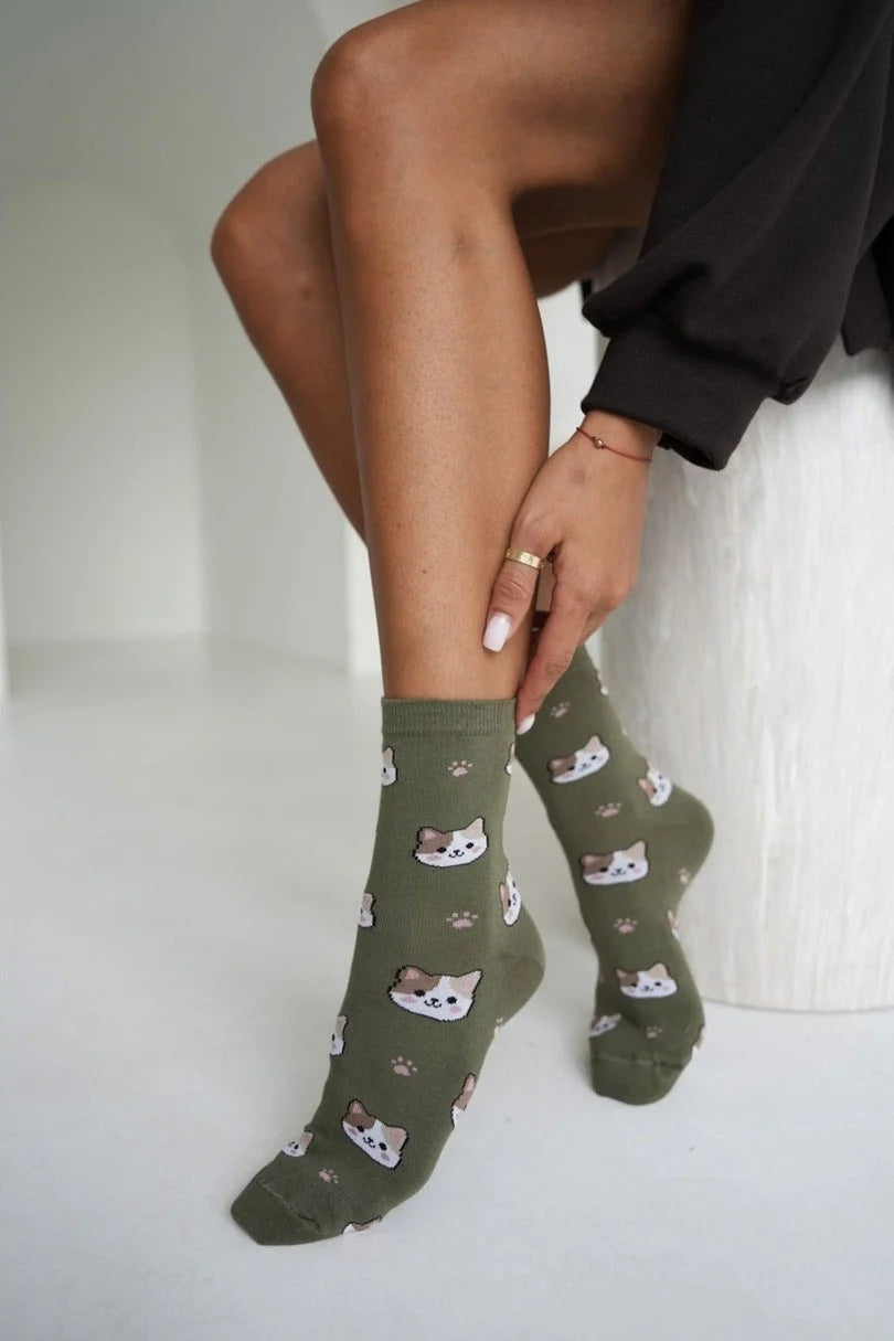 0200.266 - calza donna corta in cotone elasticizzato