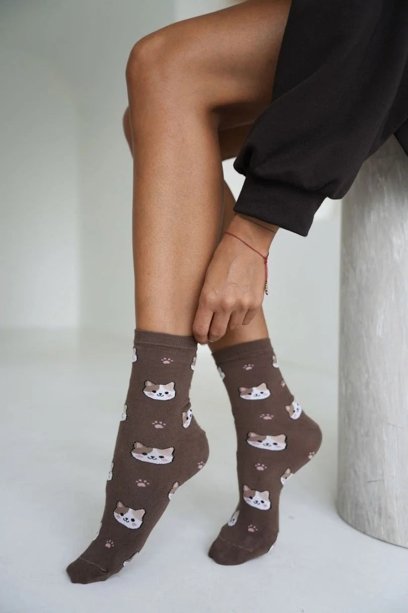 0200.266 - calza donna corta in cotone elasticizzato