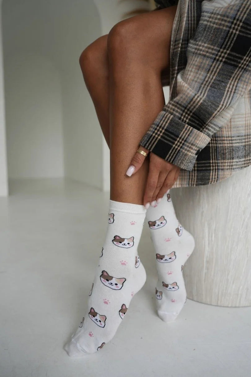 0200.266 - calza donna corta in cotone elasticizzato