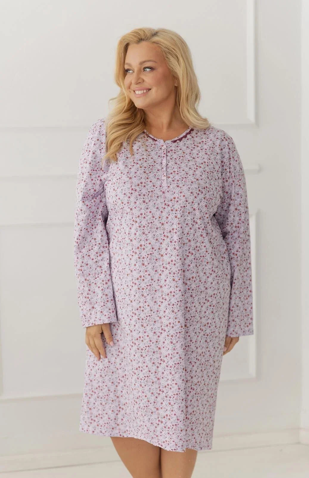 3640 - agnessa - camicia da notte donna in cotone