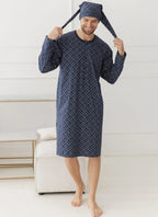 3673 - philippo - camicia da notte uomo - quadri