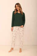 3688 - zaria - pigiama da donna in cotone con maglia