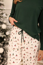 3688 - zaria - pigiama da donna in cotone con maglia