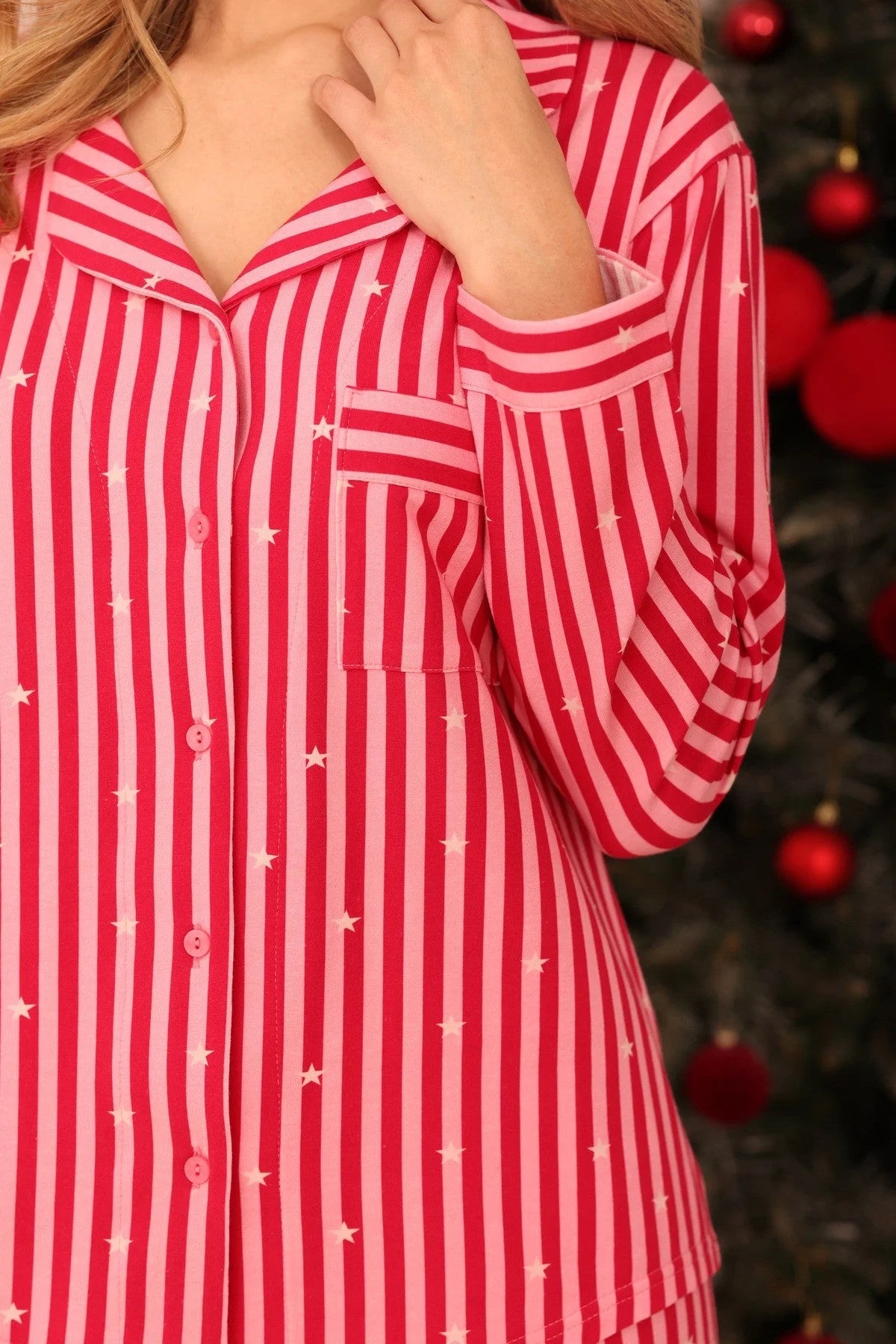 3689 - elizabeth - pigiama da donna in cotone elasticizzato