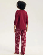 45423 - greta - pigiama da donna in puro cotone con maniche