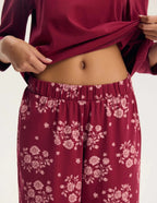 45423 - greta - pigiama da donna in puro cotone con maniche