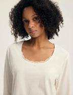 45423 greta - pigiama da donna in puro cotone con maniche