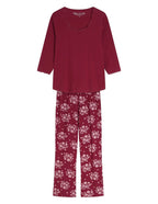 45423 - greta - pigiama da donna in puro cotone con maniche