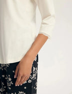 45423 greta - pigiama da donna in puro cotone con maniche