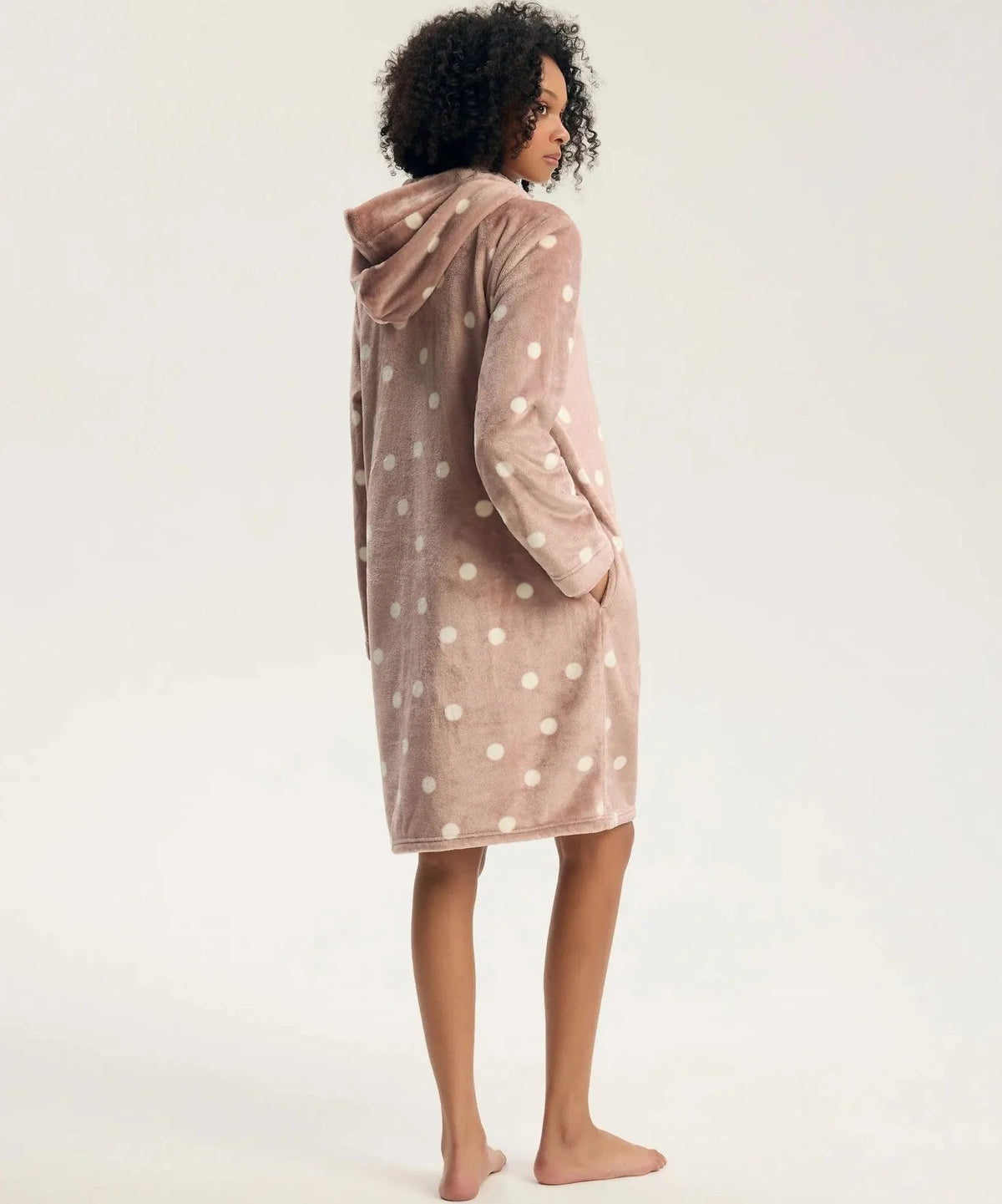 45428 - grimma - vestaglia da donna con zip e cappuccio