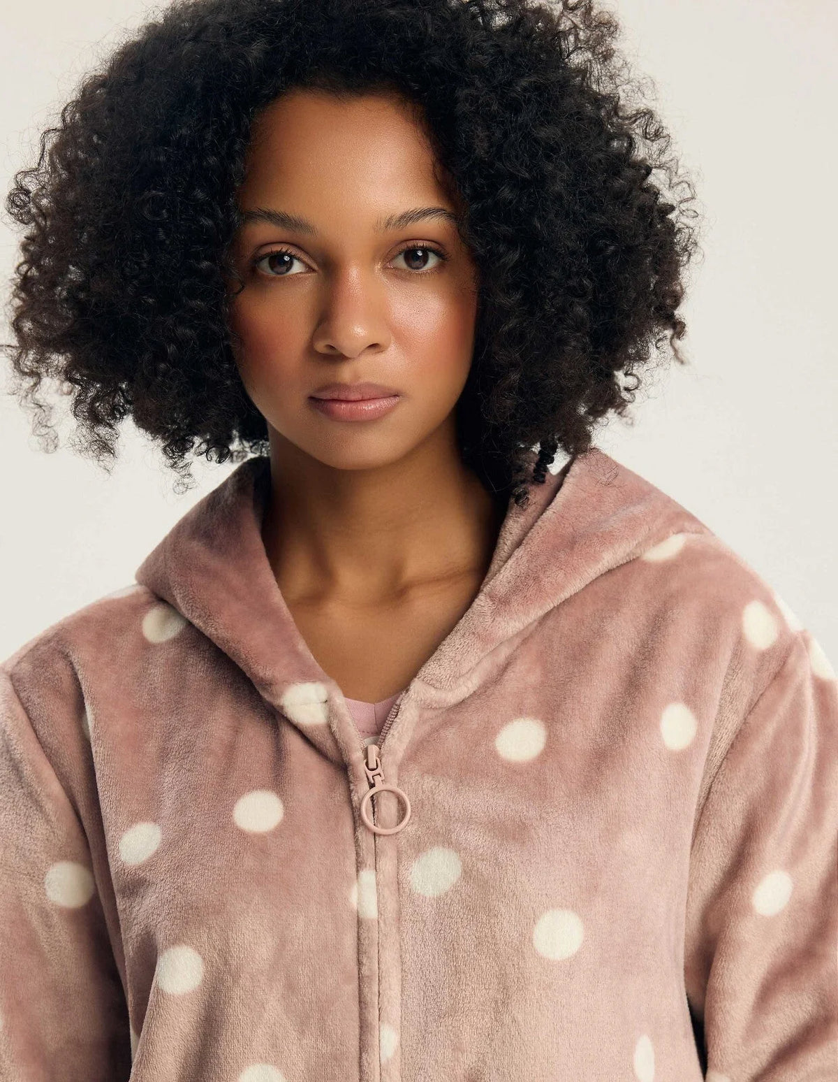 45428 - grimma - vestaglia da donna con zip e cappuccio