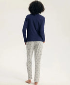 45430 - gaela - pigiama donna manica lunga in cotone