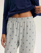 45430 - gaela - pigiama donna manica lunga in cotone