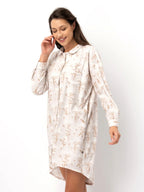 Lnd 567 - camicia da notte donna con stampa floreale