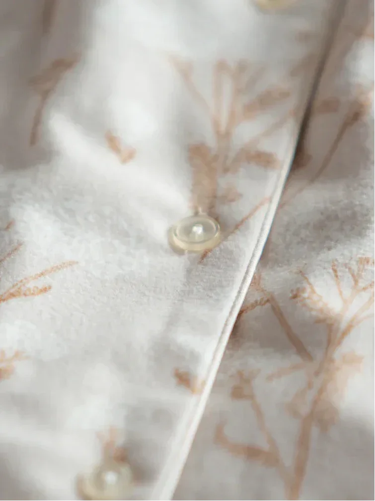 Lnd 567 - camicia da notte donna con stampa floreale