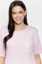 3540 - adria - pigiama donna in 100% cotone – t-shirt