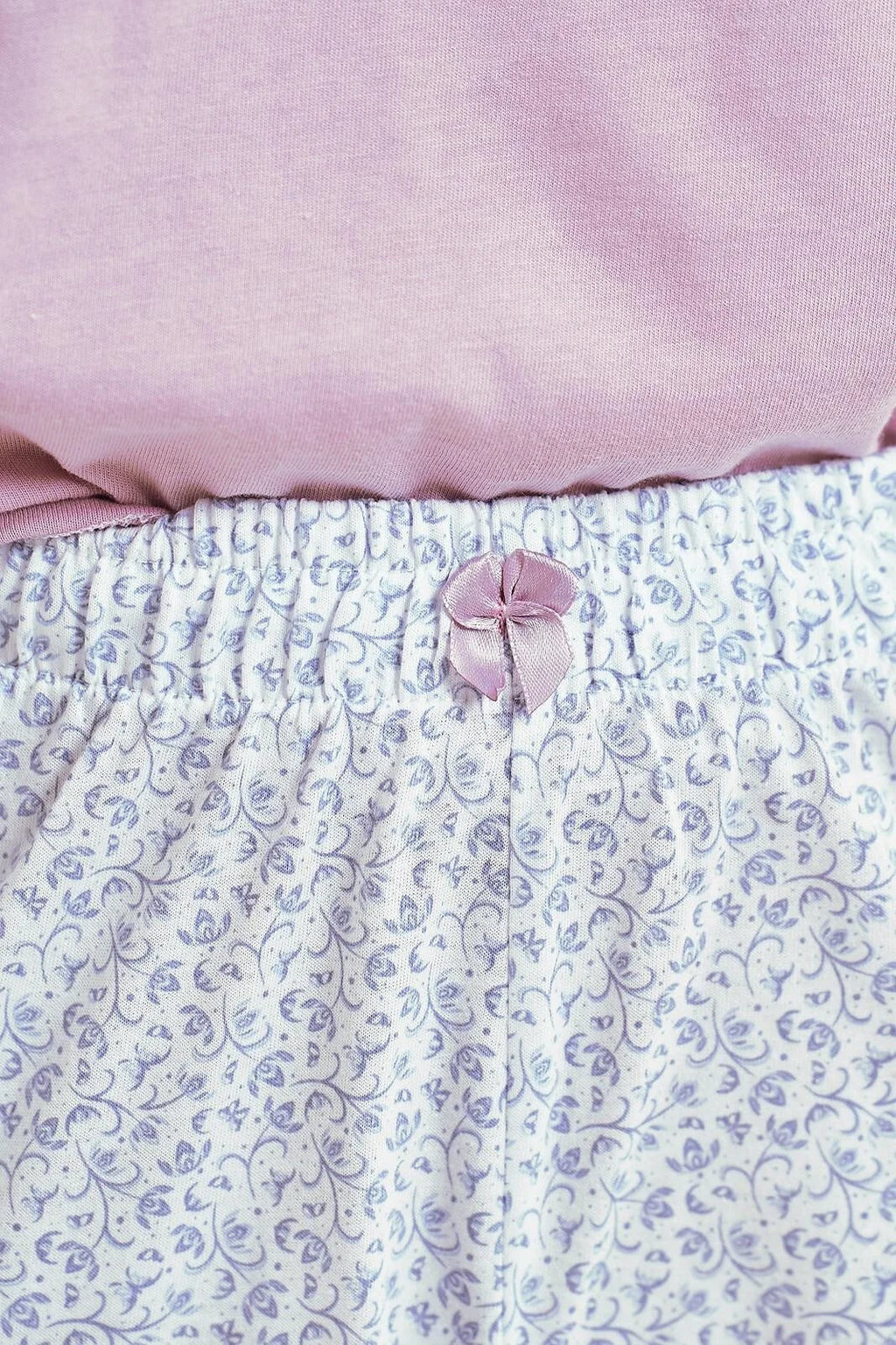 3458 - andrea - pigiama da donna in cotone con maniche 7/8
