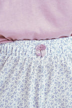 3458 - andrea - pigiama da donna in cotone con maniche 7/8
