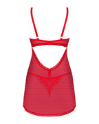 Babydoll chilisa rosso con perizoma