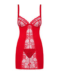 Babydoll intimo romantico con pizzo e dettagli femminili