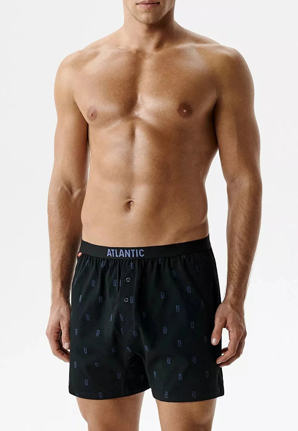 2mbx-086 - boxer morbido con bottoni in 100% cotone - pack