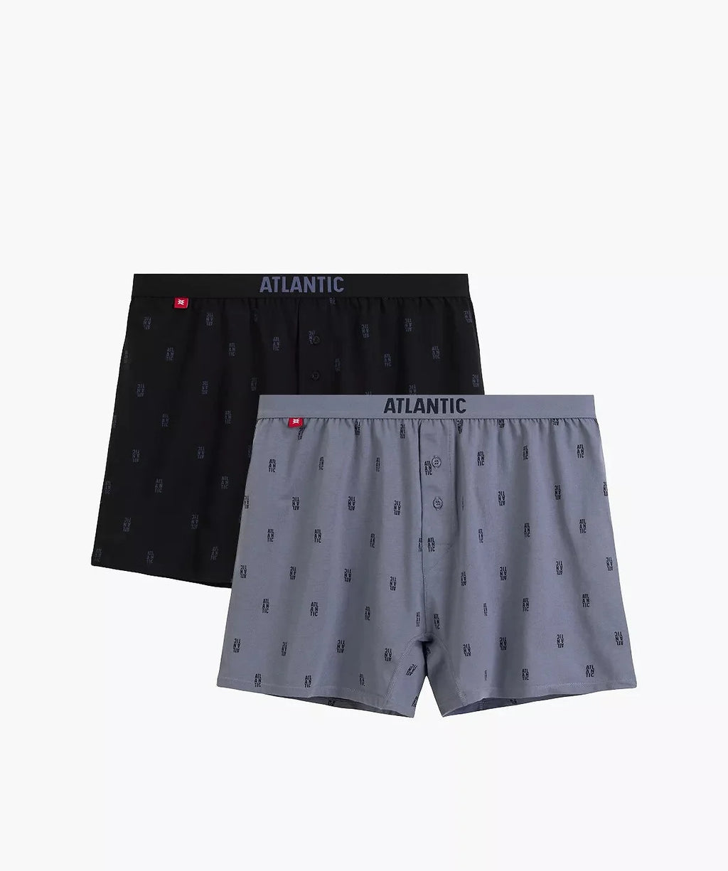 2mbx-086 - boxer morbido con bottoni in 100% cotone - pack
