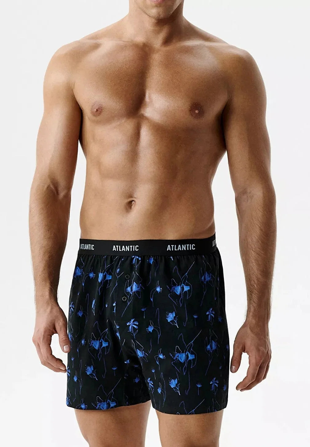 2mbx-093 - boxer morbido con bottoni in 100% cotone - pack