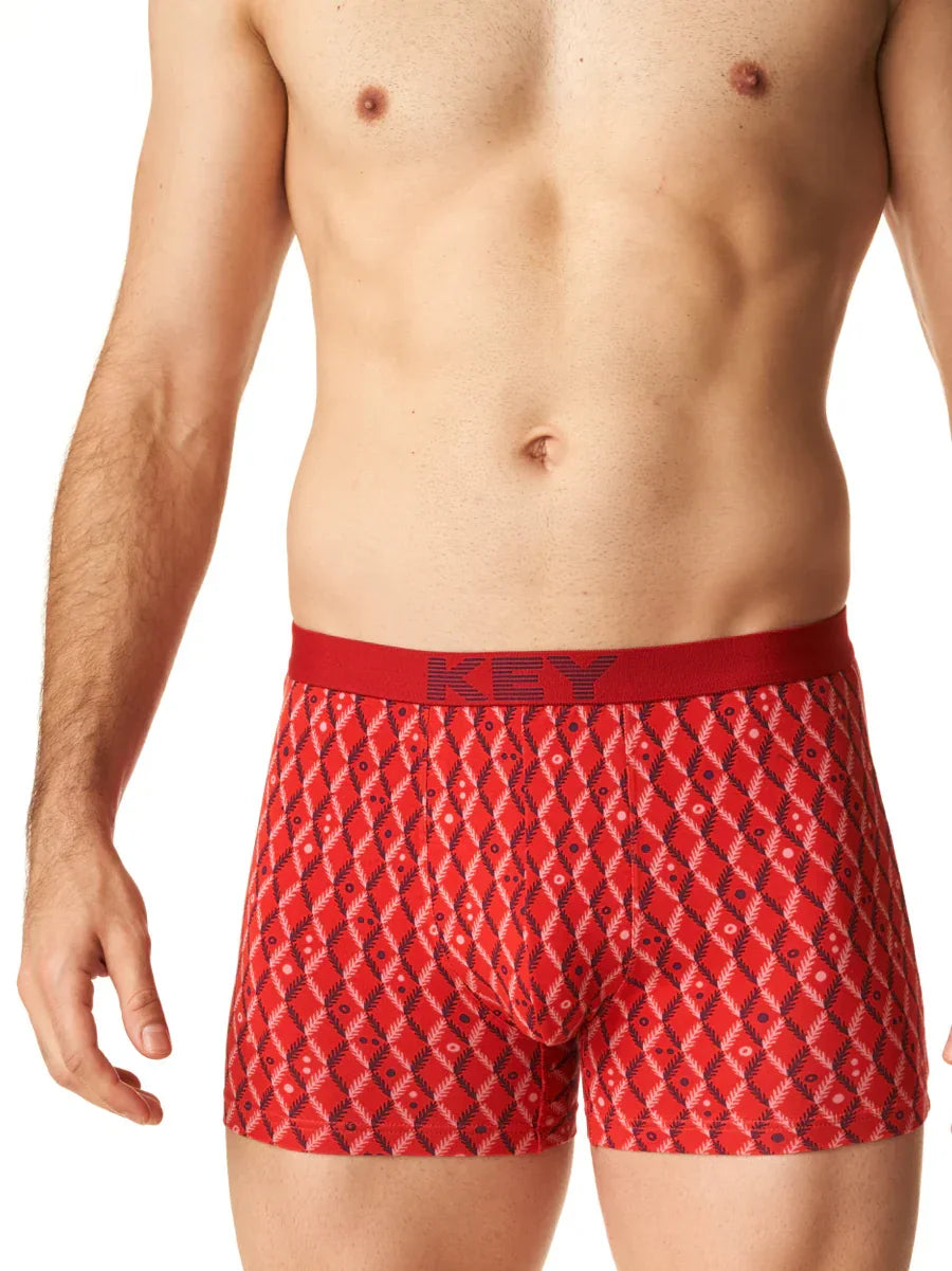 Mxh 516 - boxer uomo in cotone elasticizzato a fantasia