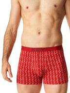 Mxh 516 - boxer uomo in cotone elasticizzato a fantasia