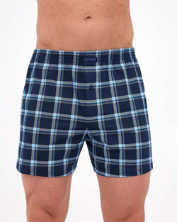 Boxer uomo morbido con bottoni in cotone elasticizzato