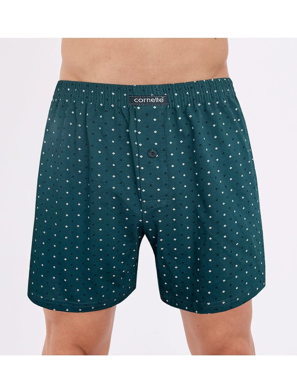 Boxer uomo morbido con bottoni in cotone elasticizzato