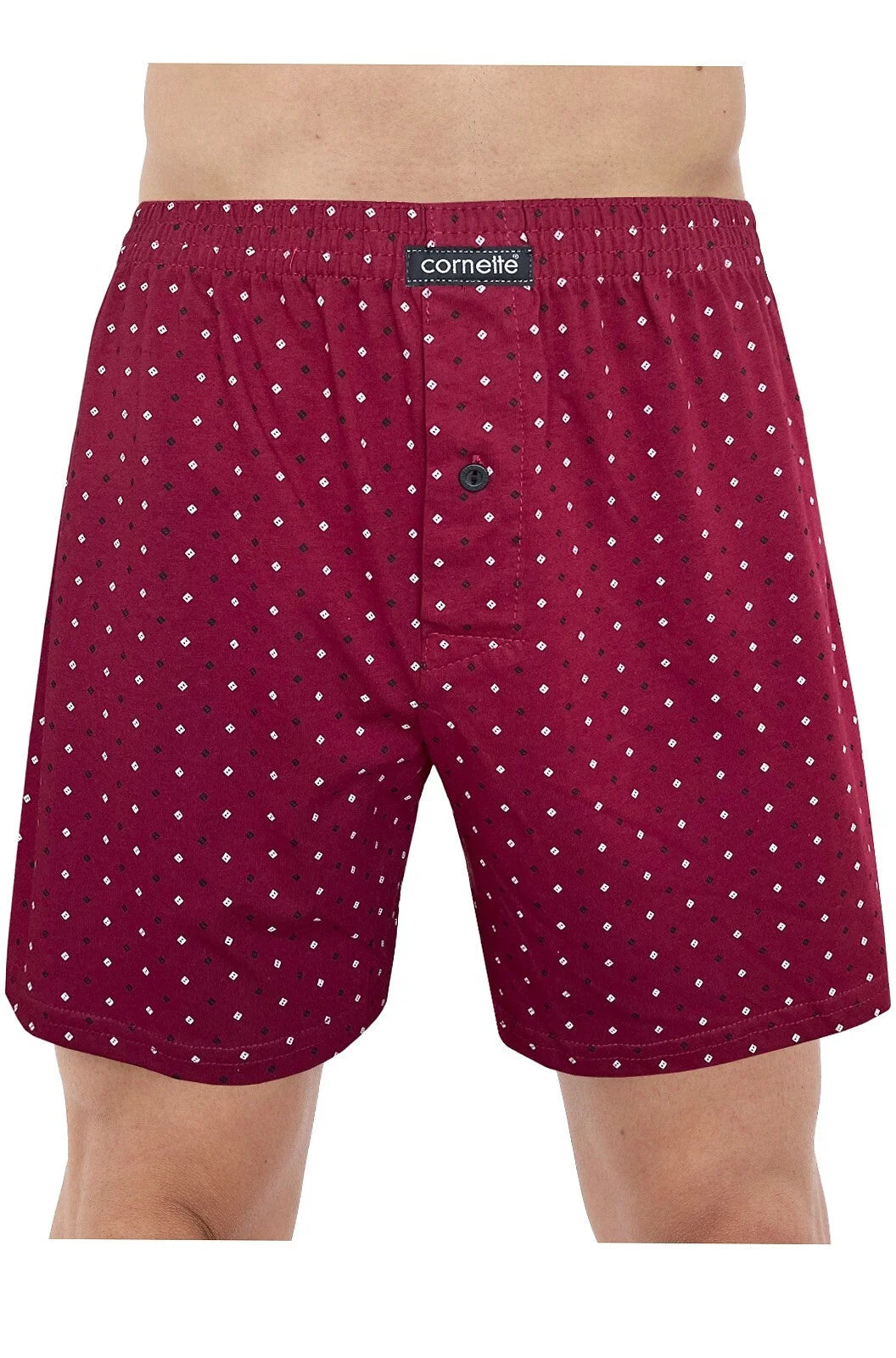 Boxer uomo morbido con bottoni in cotone elasticizzato