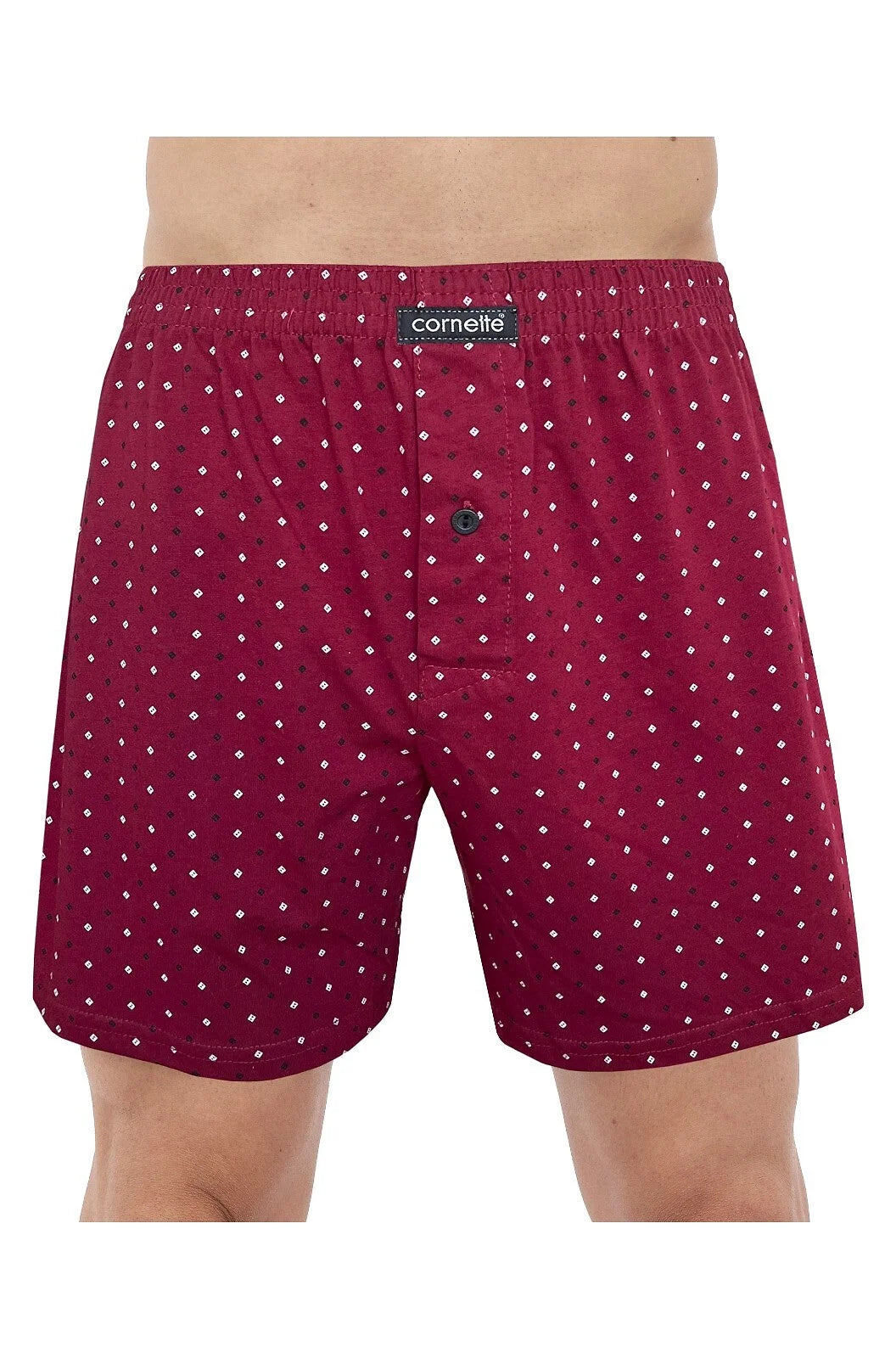 Boxer uomo morbido con bottoni in cotone elasticizzato