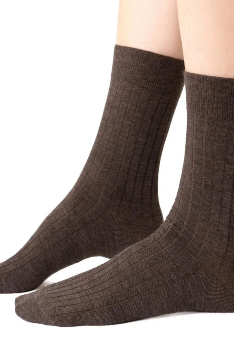 Calza corta da donna in lana merino - wool 130