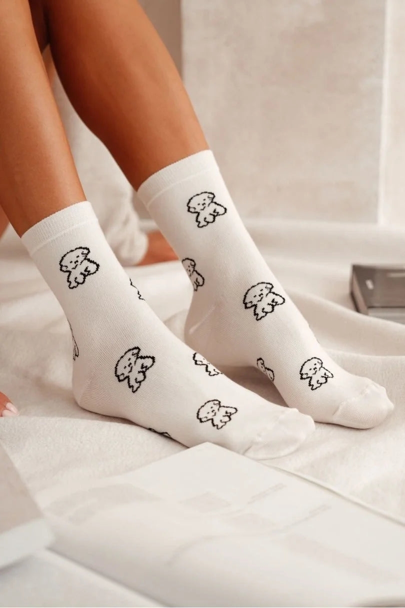 0200.155 - calze corte da donna in cotone elasticizzato