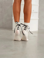 Calze corte da donna con fiocchetti - 1597.001