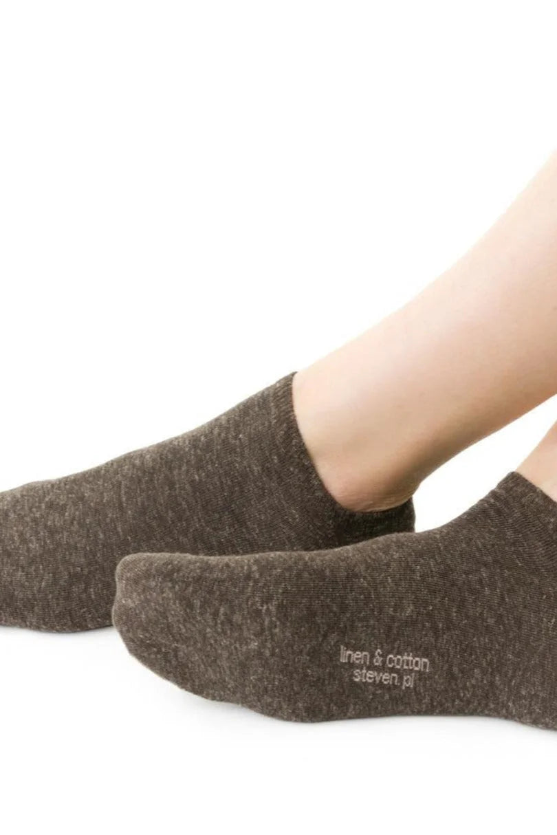 Calze corte girocaviglia unisex in misto lino - 174