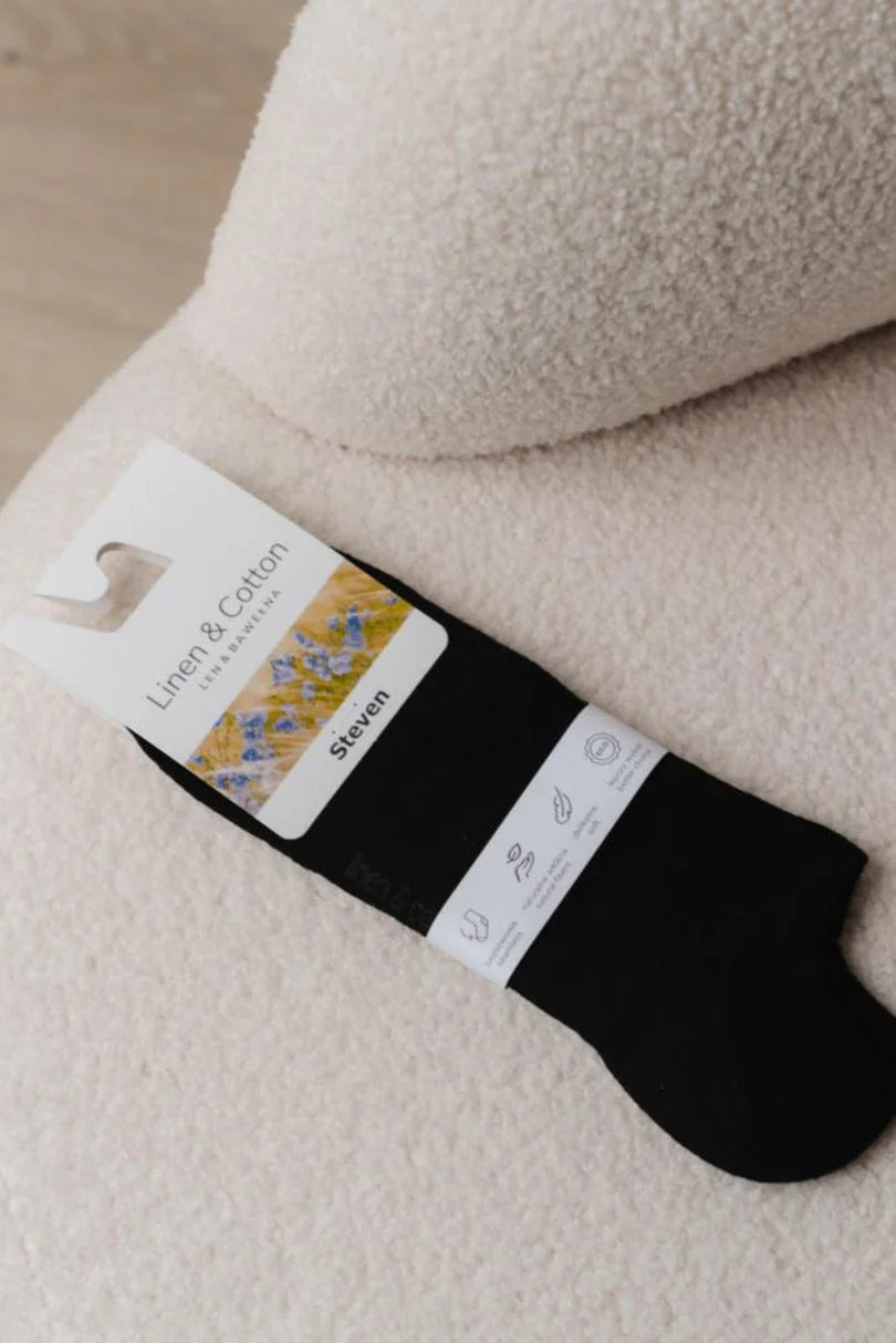 Calze corte girocaviglia unisex in misto lino - 174