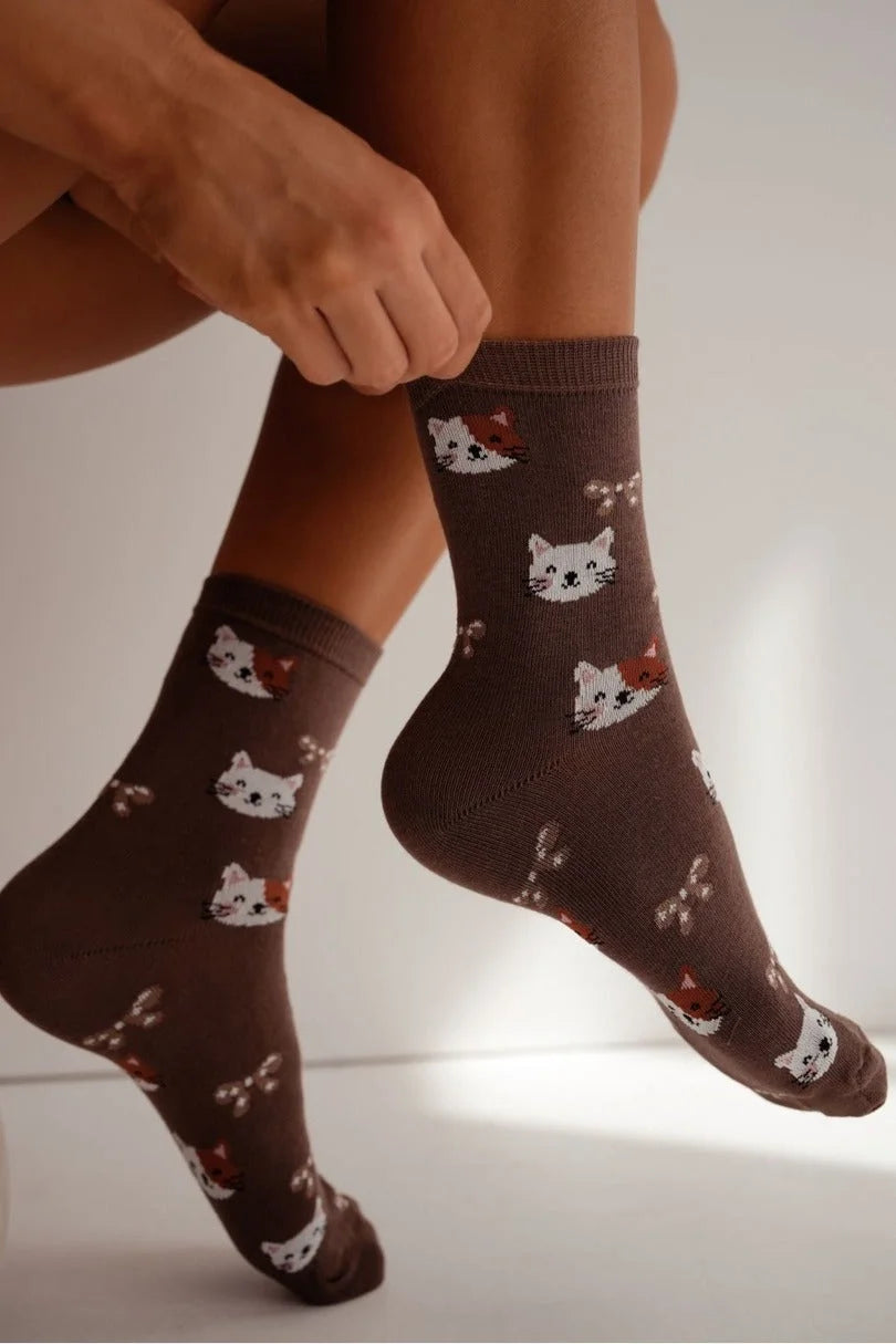 0200.241 - calze corte da donna in cotone elasticizzato