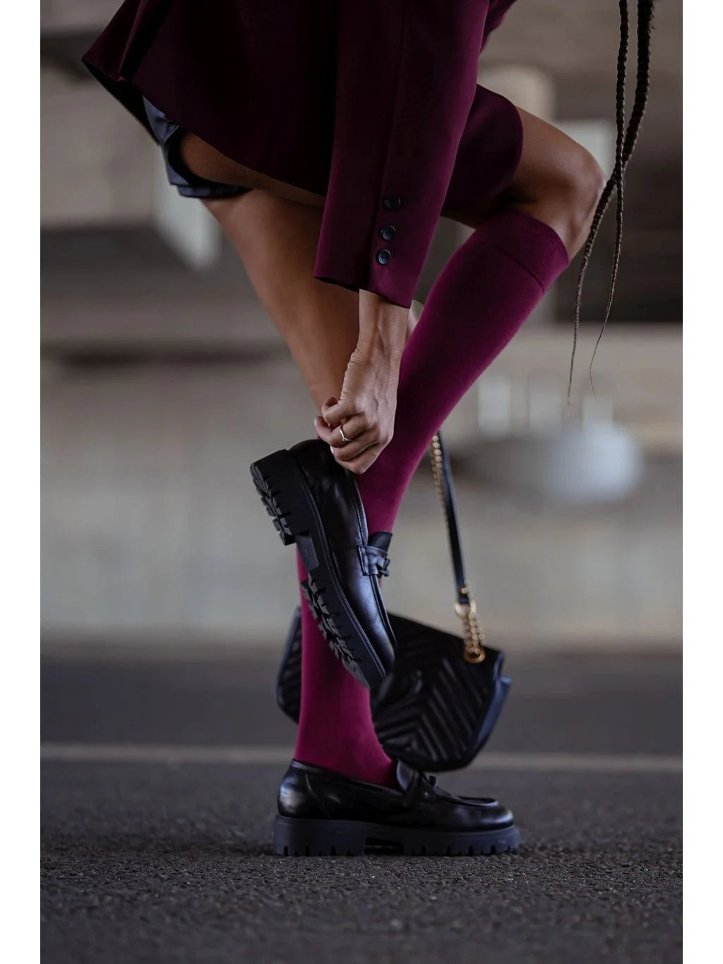 0248.001 - calze gambaletto da donna in cotone elasticizzato