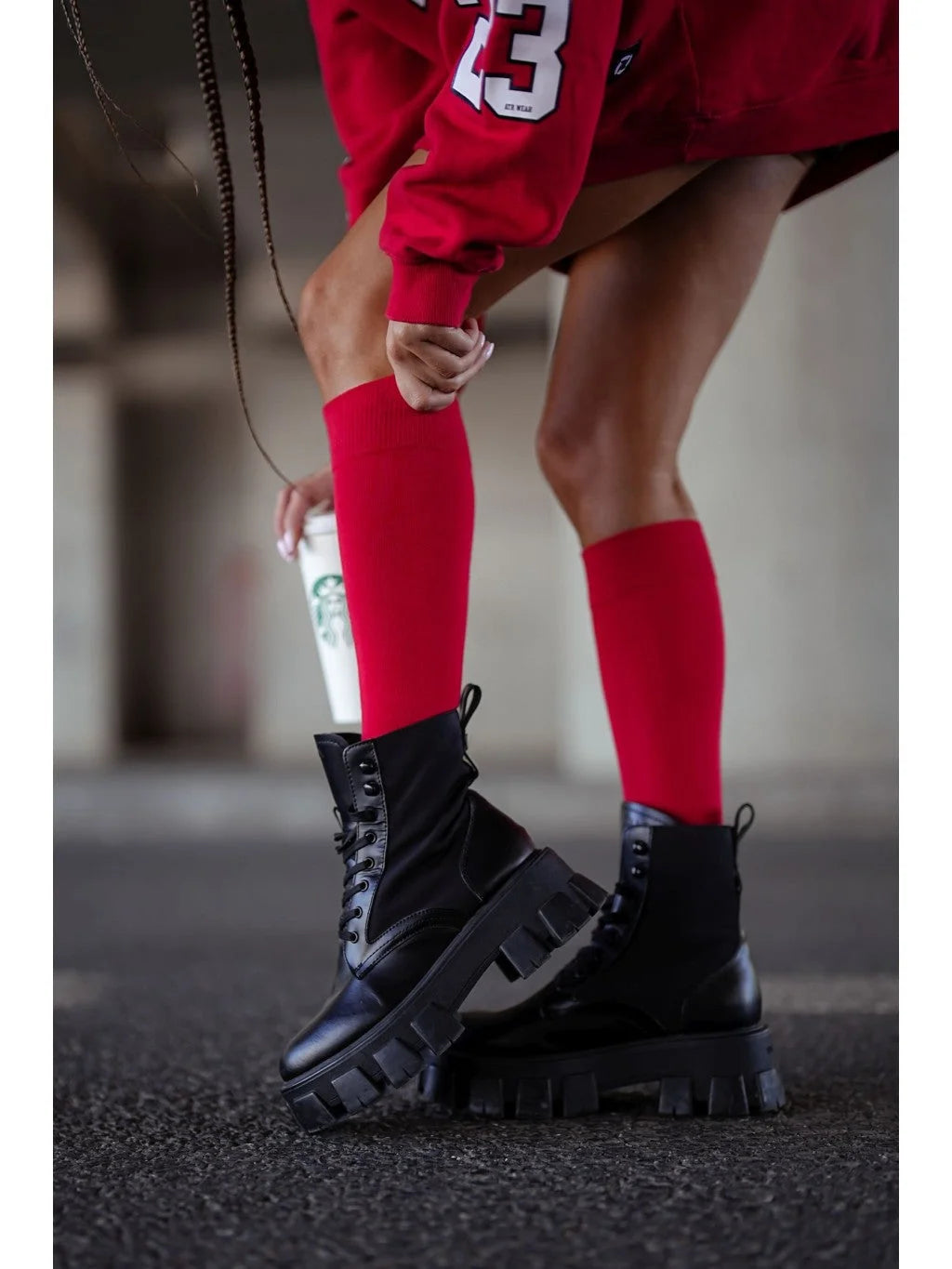 0248.001 - calze gambaletto da donna in cotone elasticizzato