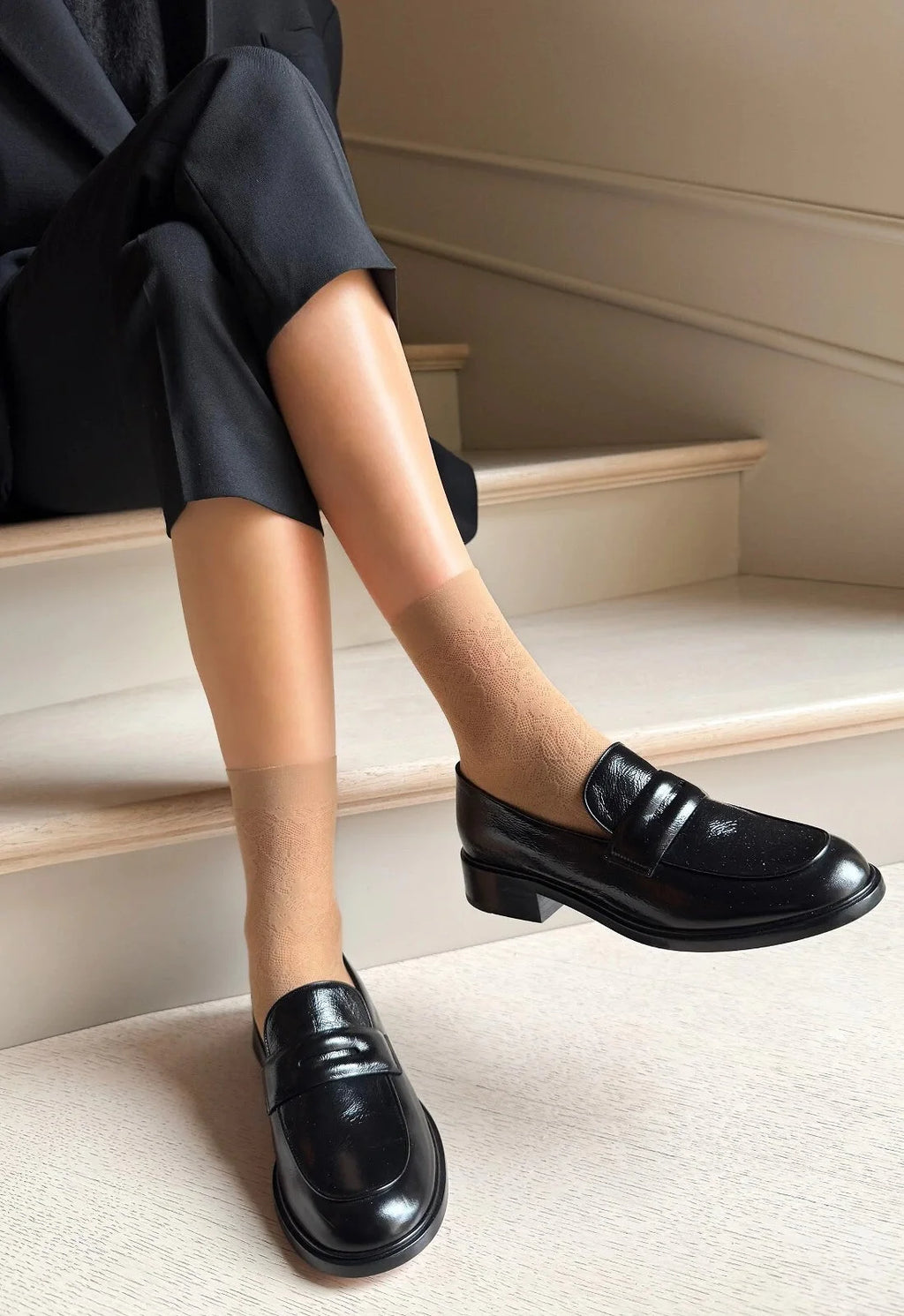 Rosa stile - calzini da donna eleganti traforati