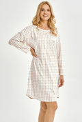 3437 - vera - camicia donna in cotone a quadri – comfort
