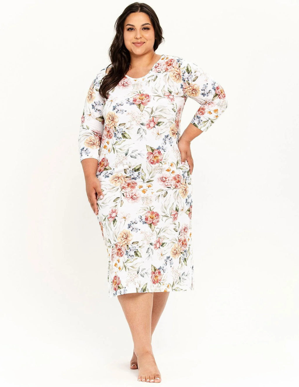3248 - louisa - camicia da notte donna in 100% cotone