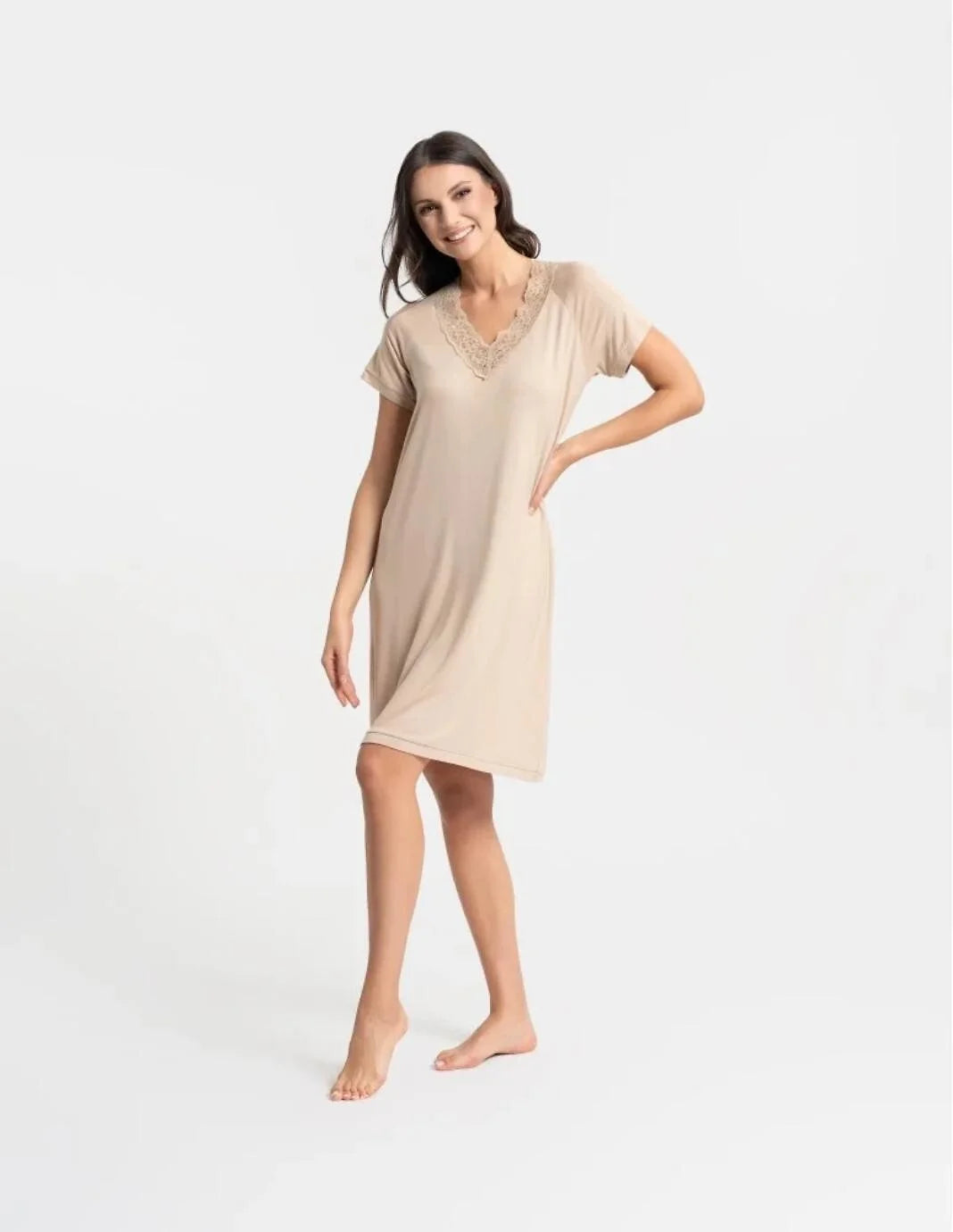 (pdk3200-010) camicia da notte silk-touch – viscosa