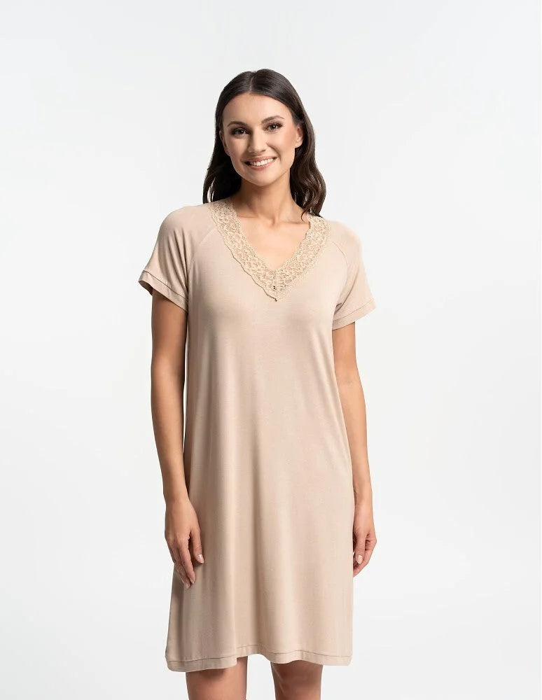 (pdk3200-010) camicia da notte silk-touch – viscosa