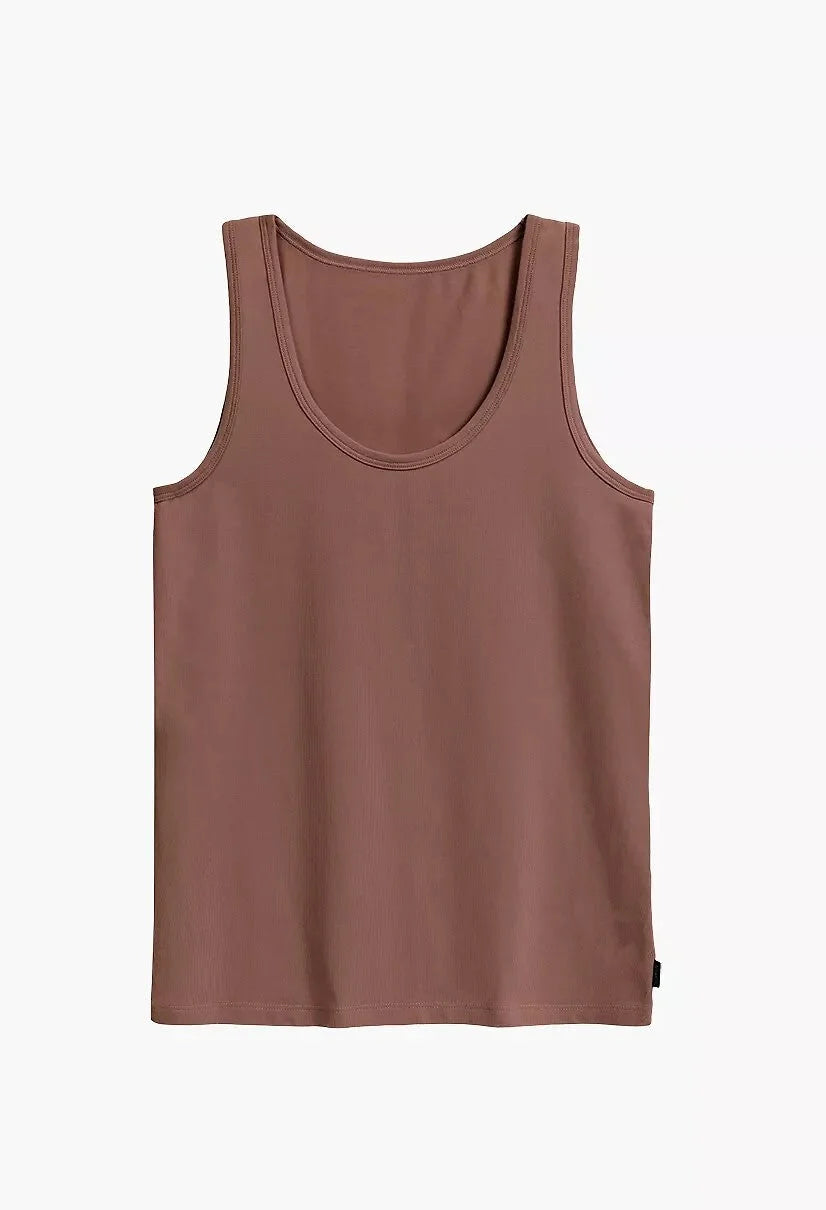 (clv-002) canotta da donna spalla larga in cotone
