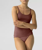 (clv-001) canotta con spallino da donna in cotone