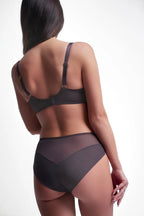 Chocolate gold - 2268 - slip donna classici in mesh marrone